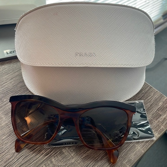 Authentic Prada Tortoise Shell Sunglasses - Picture 3 of 8
